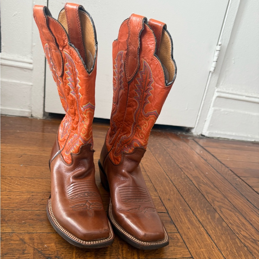Gorgeous Vintage Justin Cowboy boots size 7 - Picture 3 of 9